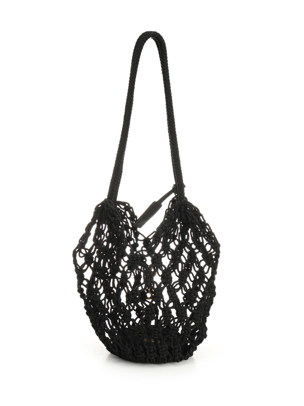 Saint Laurent Crochet Hobo Bag Shoulder Bags - Black | d7ab873d0a7e90ce0210860acb4b8e9c9d6de238
