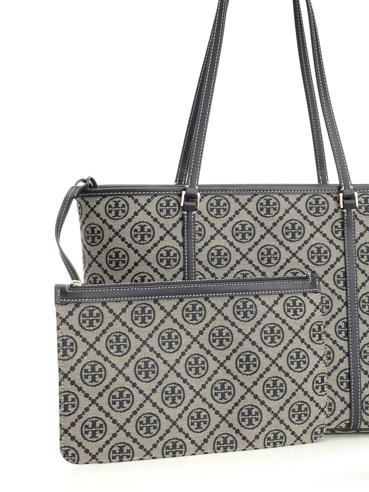 Tory Burch T Monogram Shoulder Bags - Blue | da2d590ecea6aa738f8fe9b0b82d24569de552dd