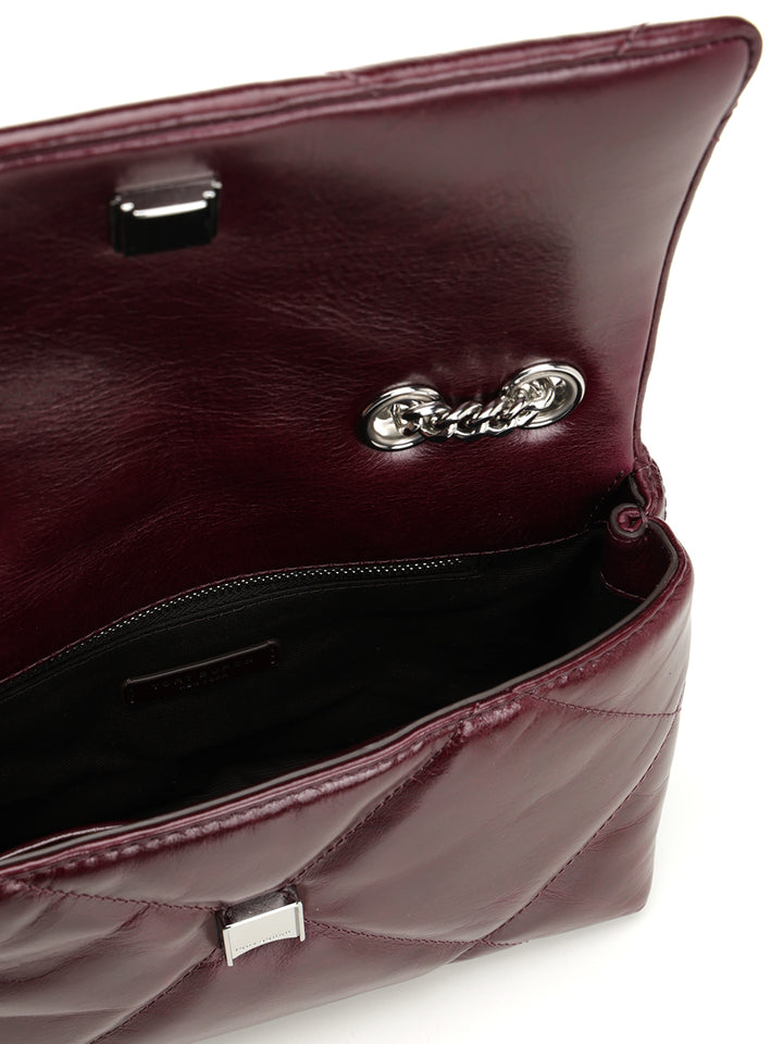 Tory Burch Kira Diamond Quilt Distressed Crossbody Bags - Bordeaux | 1e9e2604a54180a7a20a3f522ab8de51dd770e98