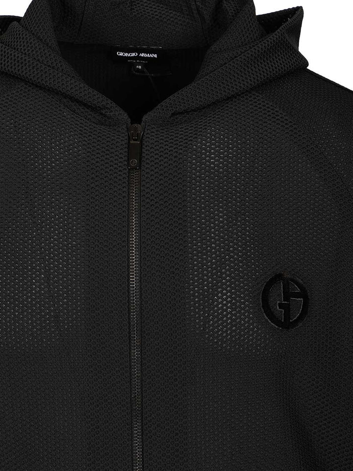 Giorgio Armani Hoody Jackets - Black | 9eb2d87f247ff59312af72a76fd7b28bd2cf37e8