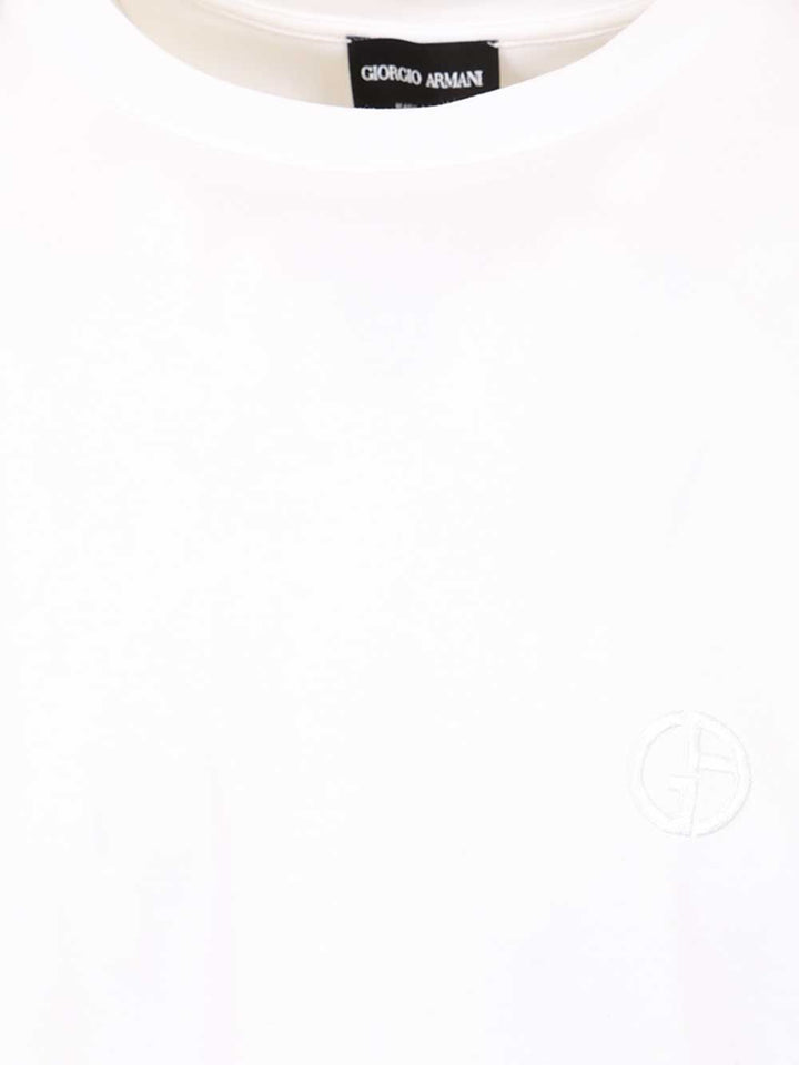Giorgio Armani Cotton T-Shirt - White | 87c58cc11ffb5d57fb2e38fc377e66e105551c80