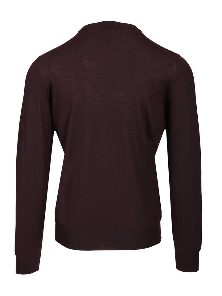 Mauro Ottaviani Crew Neck Sweater Knitwear - Brown | 6af5810bd83f4595201eb3032176413e653886cc