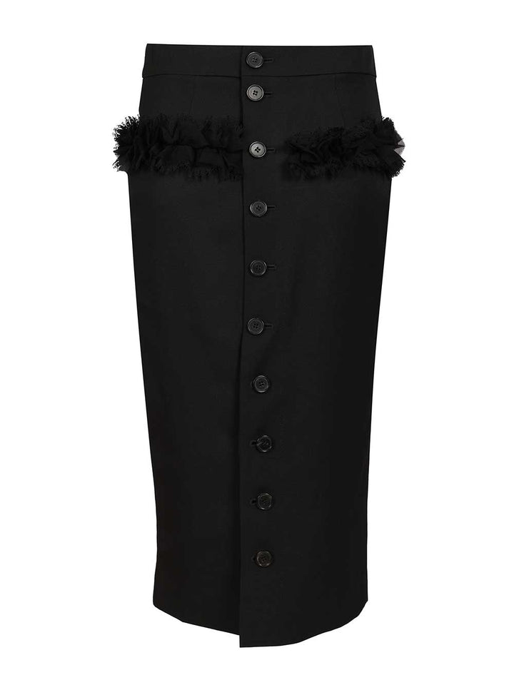 Mcqueen Pencil Skirt Skirts - Black | 53f1b3ec4743c2b51a1ce763d9eb6aeaa2fdafc4