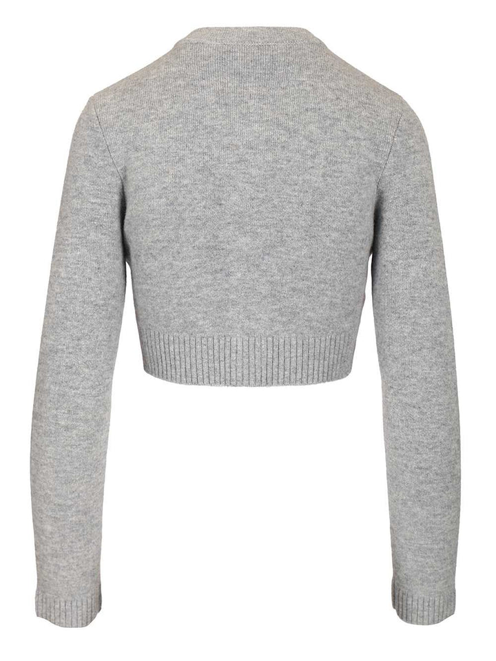 Self-Portrait Wool Cardigan Knitwear - Grey | dee77f9be5355b085e2cd5203e3e6a99630f6659