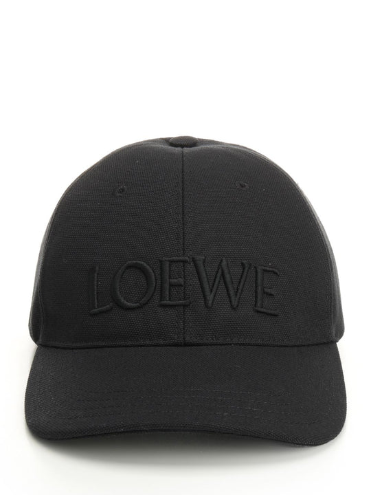 Loewe Cotton Hat Hats Black