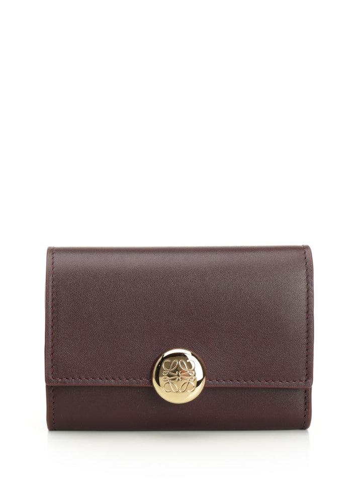 Loewe Pebble Wallets - Bordeaux | 63f971b155e4bd11052768e101fe7cc9c3ec7a8d