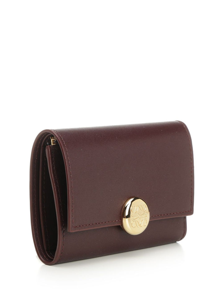 Loewe Pebble Wallets - Bordeaux | 5317df6aab1cec17c6620436c17187f44d22bb04