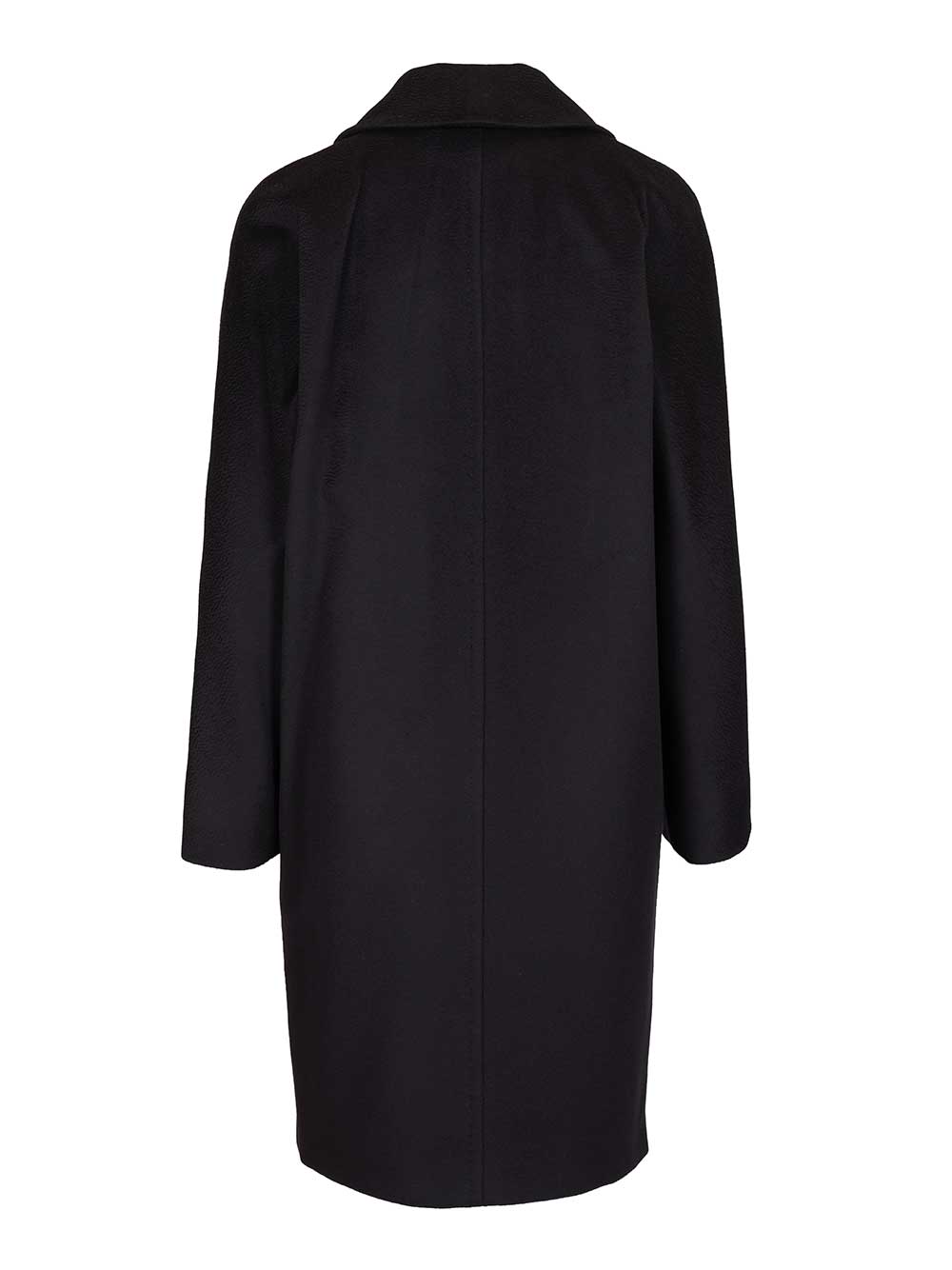 Max Mara Studio Double-Breasted Coat Coats - Blue | 1fd7b5ade2edbf0bdb7797b74a18880c575f7399