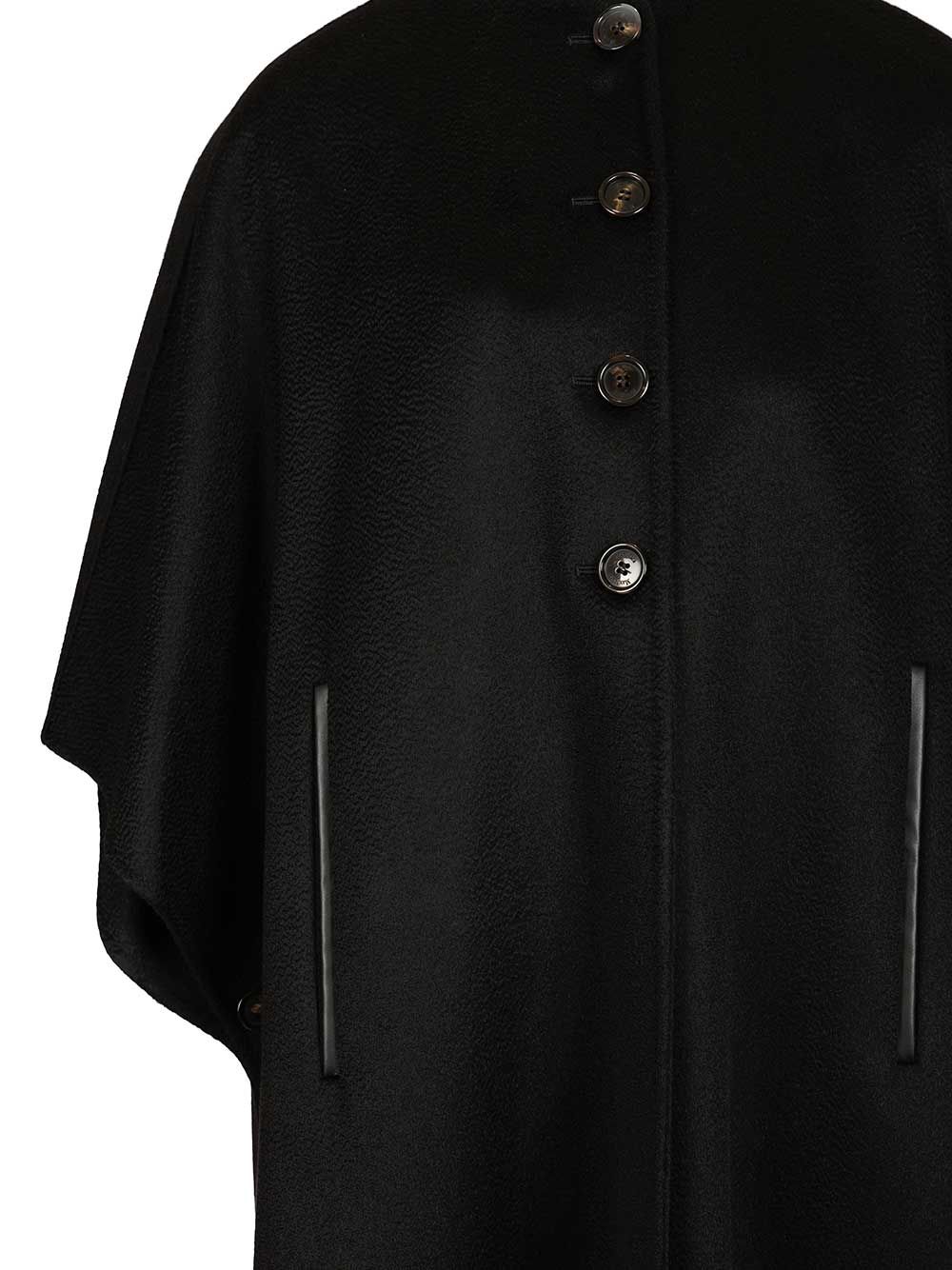Max Mara Long Cape Scarves And Foulards - Black | 17b4c962846be7a8ae50dea15caf7d1504d3867a
