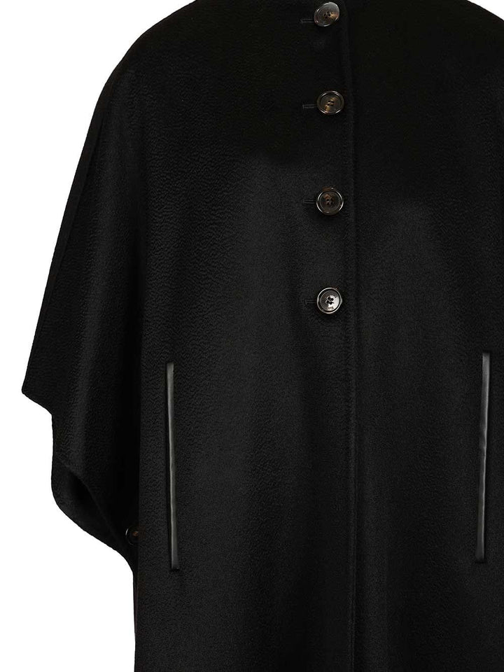 Max Mara Long Cape Scarves And Foulards - Black | 17b4c962846be7a8ae50dea15caf7d1504d3867a