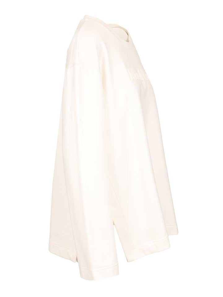 Max Mara Cotton Silk Sweatshirt Sweatshirts - White | fba7790ab96900e00926c8e1ac9ca6ebcb183172