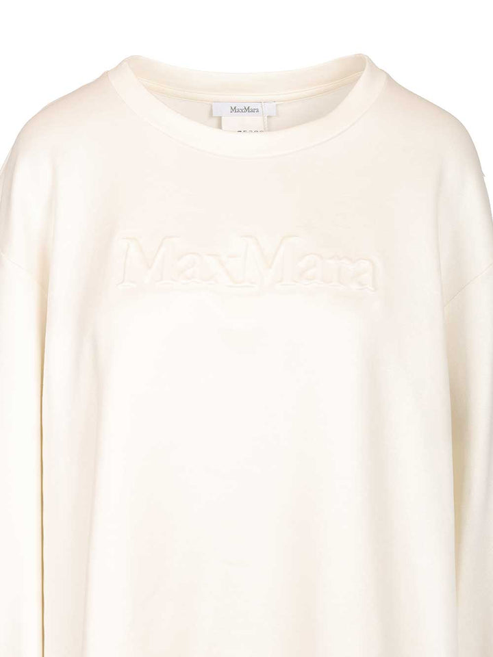 Max Mara Cotton Silk Sweatshirt Sweatshirts - White | c03f370e906e778f3e62b14ff05feea3394a75f8