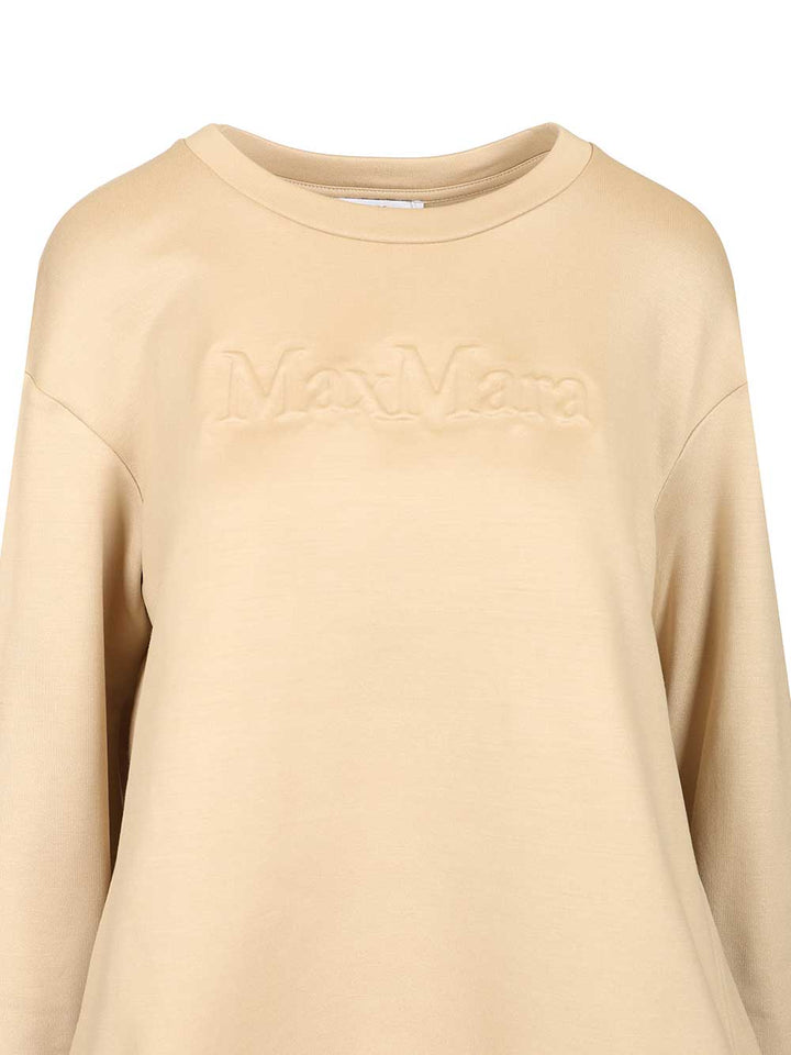 Max Mara Cotton Silk Sweatshirt Sweatshirts - Beige | 0e144e1da3262faa4bffc2dd40b4d9c95aeb91ee