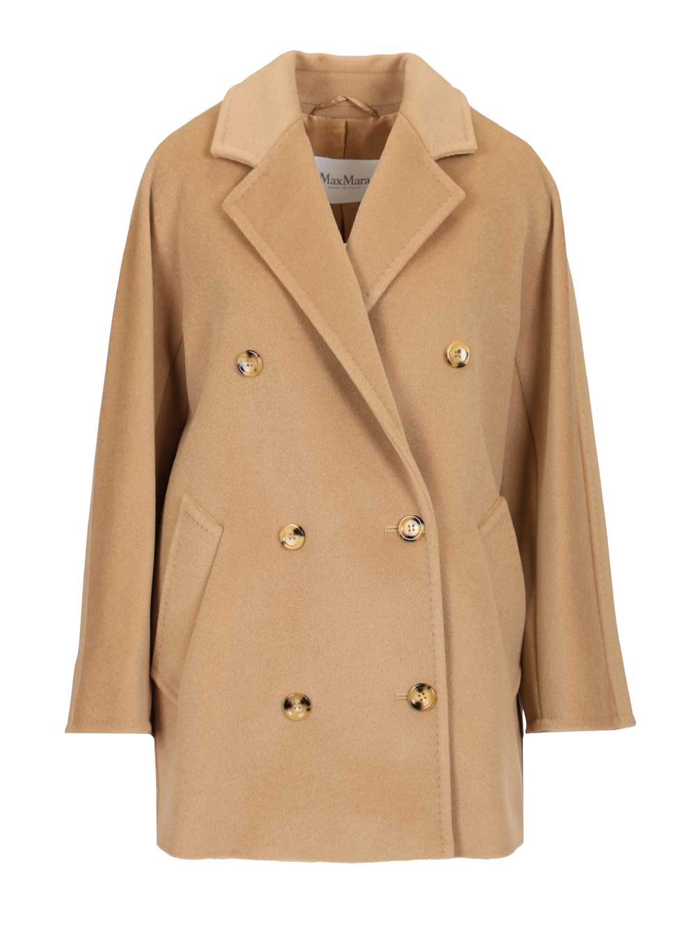 Max Mara Wool And Cashmere Beaver Coat Coats - Beige | b9a81fa500341cdaeee502631e4a6817ec198586