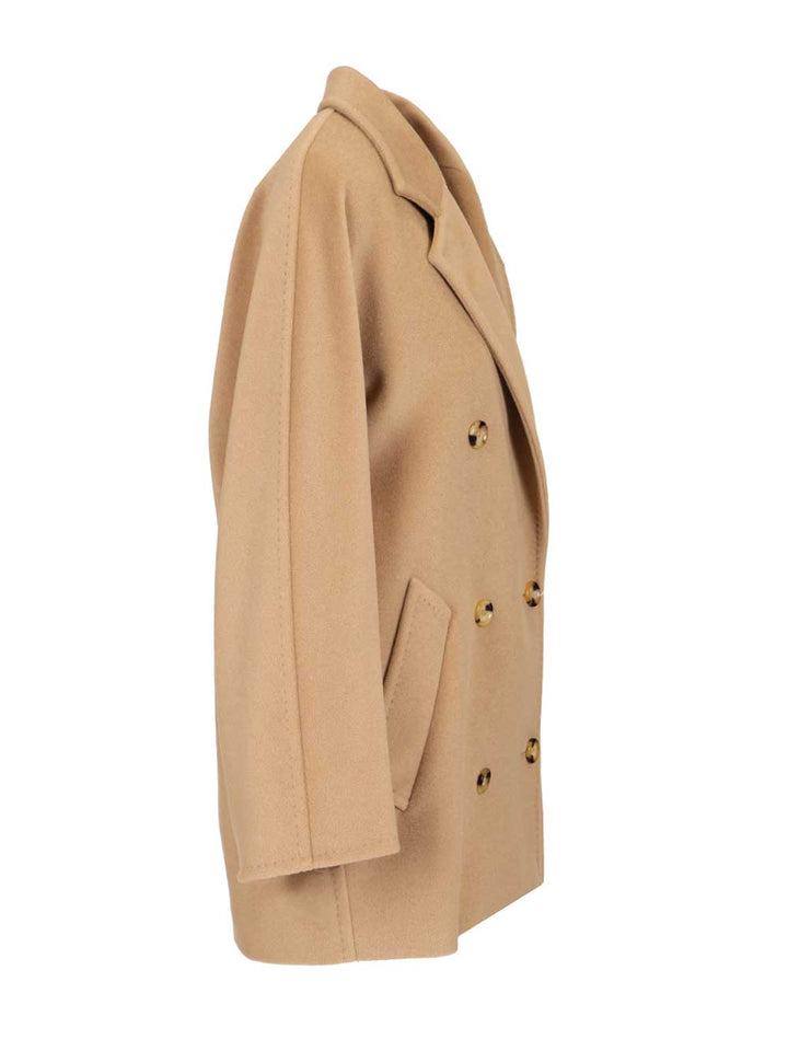 Max Mara Wool And Cashmere Beaver Coat Coats - Beige | f273d3d7b769546455ad755aaecce1c75e9cf9cf