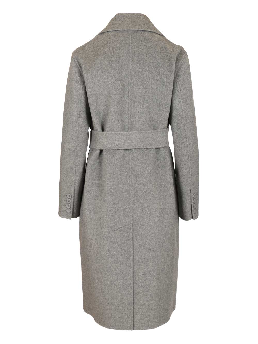 Max Mara Studio Double-Breasted Cashmere And Wool Coat Coats - Grey | 14ac2ec7d04e7e2690f8c08a8c60105ff0dfc1ef