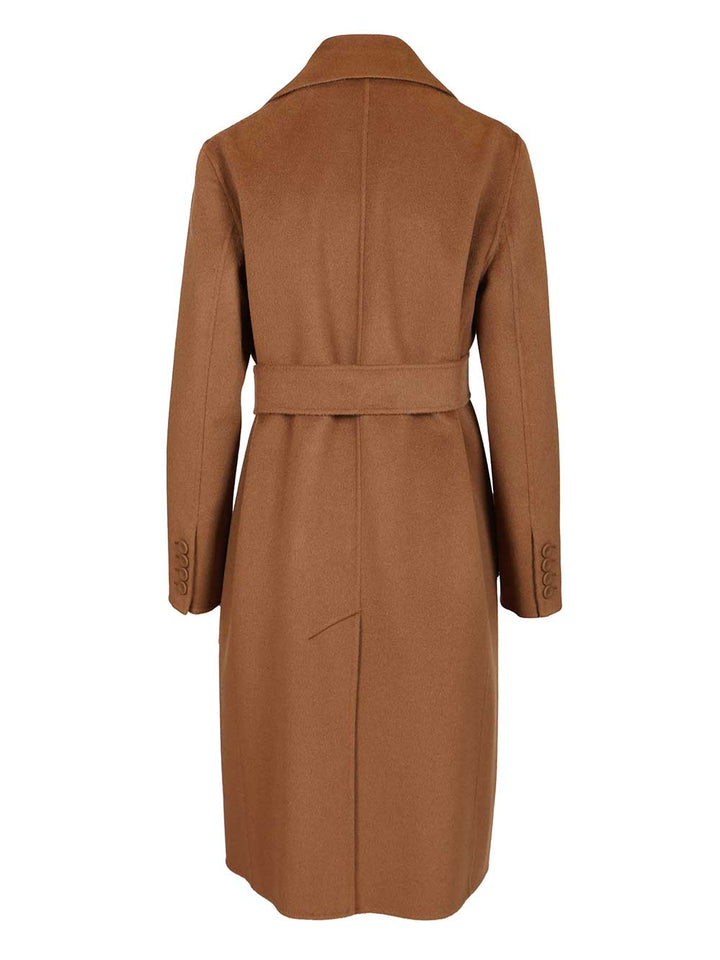 Max Mara Studio Double-Breasted Cashmere And Wool Coat Coats - Brown | 472214786f86d353d4144b330b608f81860da41a