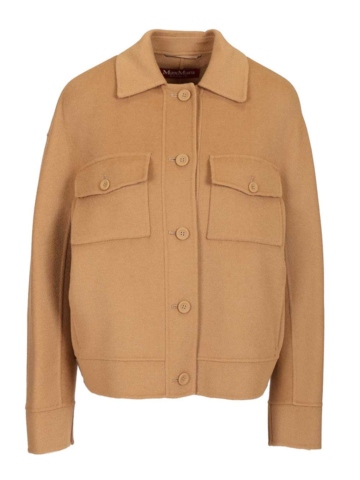 Max Mara Studio Boxy Jacket Jackets - Beige | 131c3a154a10287e23ccfa2df5cab47503612bcf
