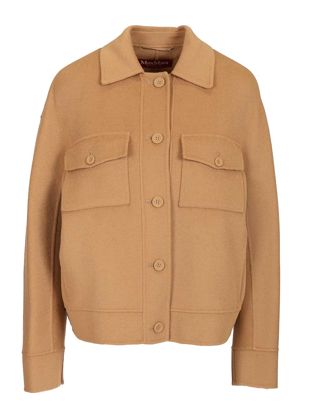 Max Mara Studio Boxy Jacket Jackets - Beige | 131c3a154a10287e23ccfa2df5cab47503612bcf