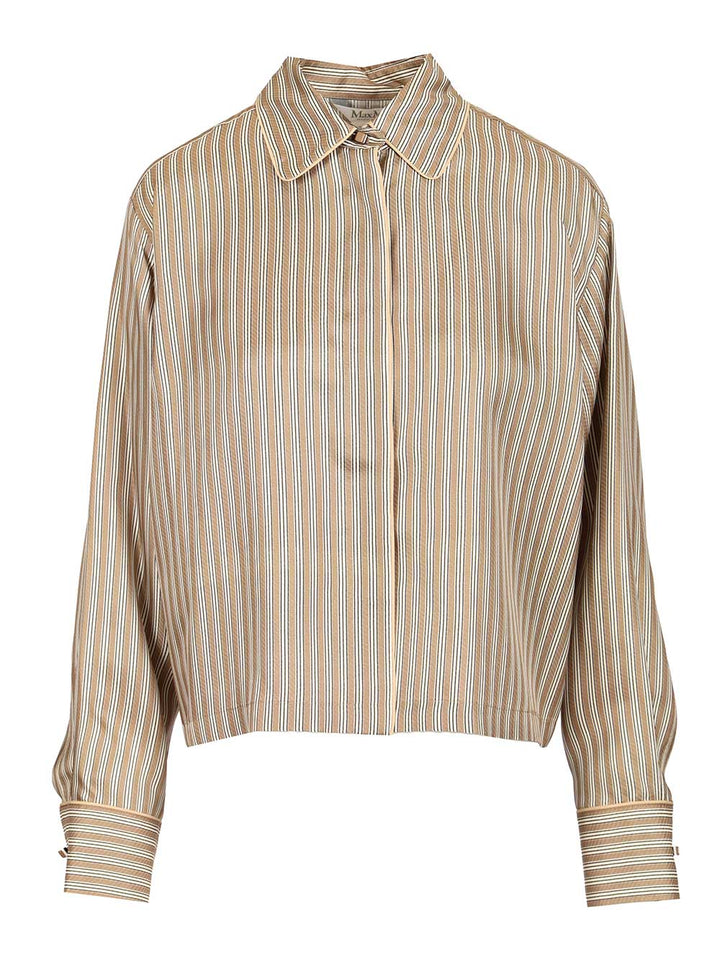 Max Mara Silk Crop Shirt Shirts - Multicolor | 7ed672aad064309fb2fd0fcbfe514dc30cfe2ea2
