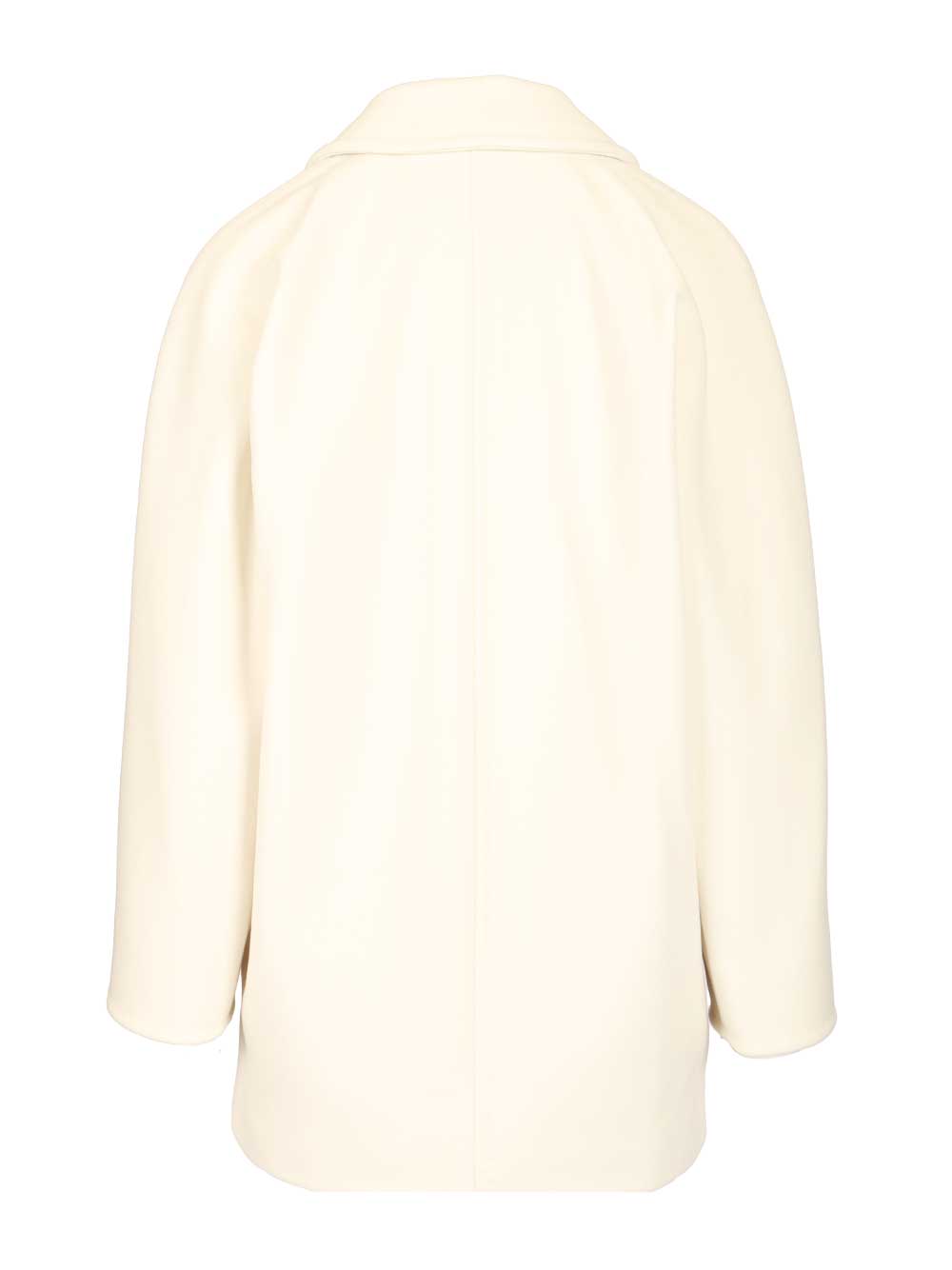 Max Mara Wool And Cashmere Beaver Coat Coats - White | 8364bca275a5cd18d89dd0b05ab276d7dabf4bd6