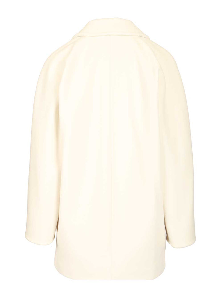 Max Mara Wool And Cashmere Beaver Coat Coats - White | 8364bca275a5cd18d89dd0b05ab276d7dabf4bd6