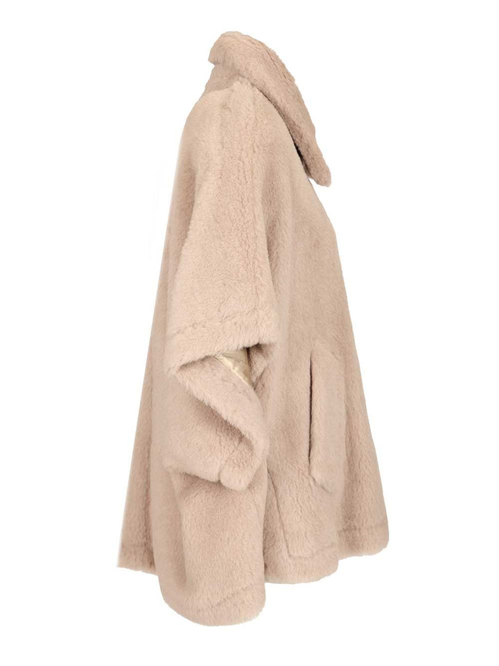 Max Mara Alpaca And Wool Teddy Fabric Cape Scarves And Foulards - Beige | d6cf95889cd01b436afb0fec310c67a17b36886b