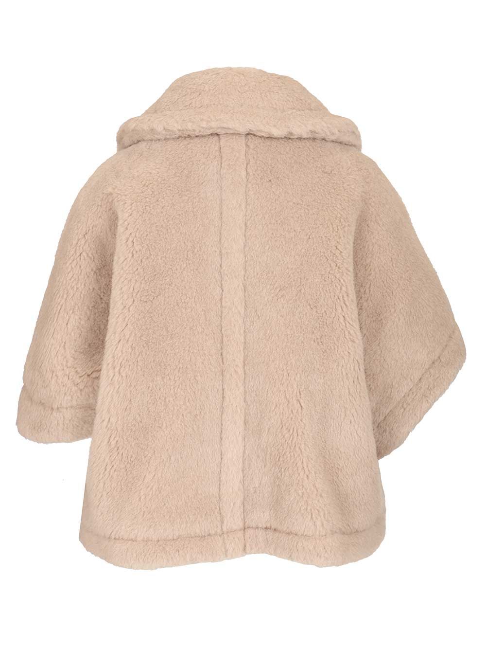 Max Mara Alpaca And Wool Teddy Cape Scarves And Foulards - Beige | a21d7c663b769623f28546adb5892857feb99db4