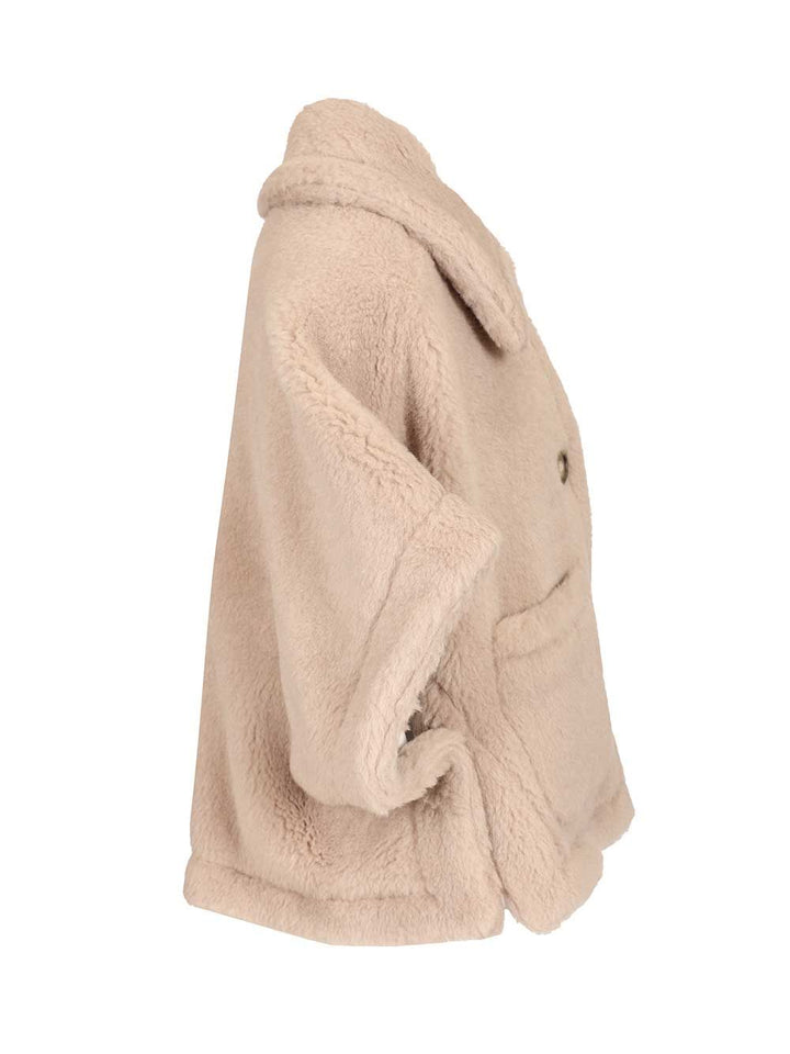 Max Mara Alpaca And Wool Teddy Cape Scarves And Foulards - Beige | 492898a7a2a71db50007b3810929a3d93cb53127