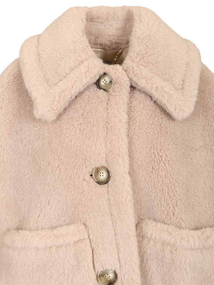 Max Mara Alpaca And Wool Teddy Cape Scarves And Foulards - Beige | 695c33ba379512e6dace5a8b5f20f5a620cbcc02