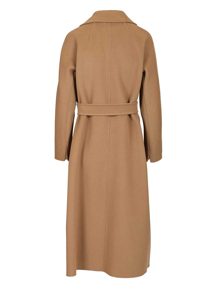 'S Max Mara Wool Drap Midi Coat Coats - Beige | 55f99e22eea90833115ff6631f94a5a1b3e797bd