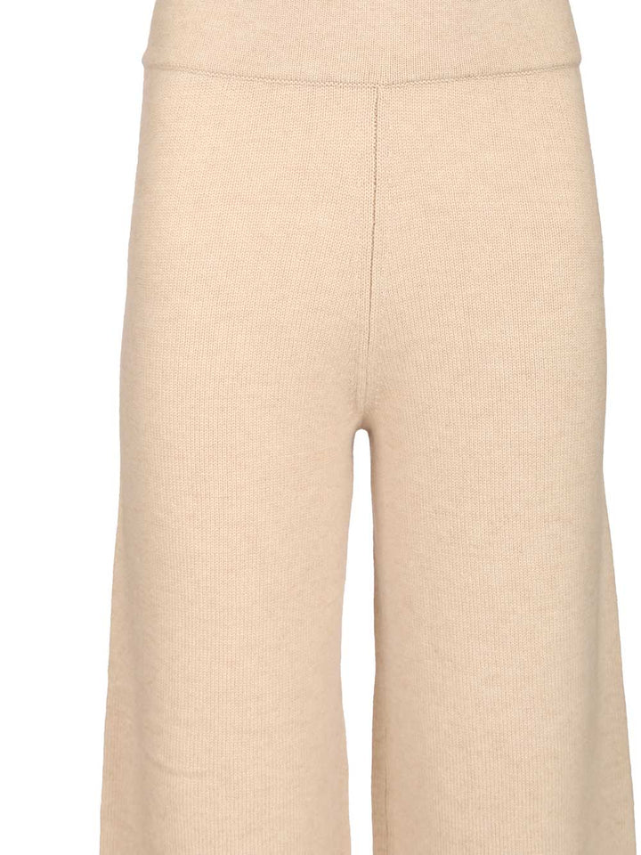 Max Mara Studio Knit Trousers Knitwear - White | b3b7ce132d4d13cd1bba4bfbec7c8b84ada47e6e