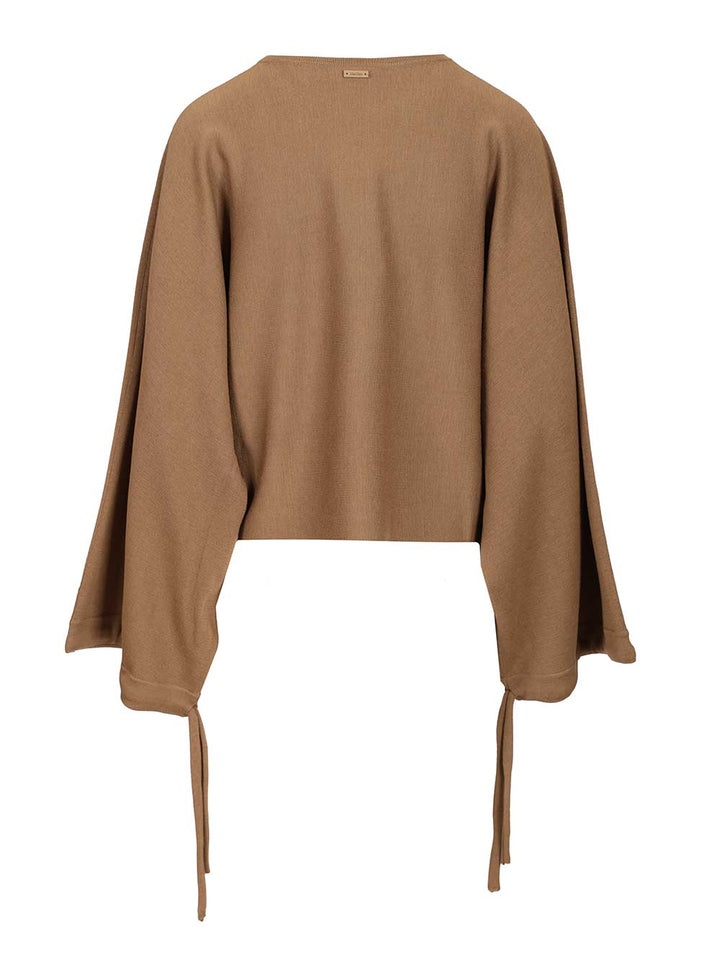 Max Mara Fine Wool Yarn Sweater Knitwear - Brown | dcb6e2747edc92b99341380c43b4474fc78d0375