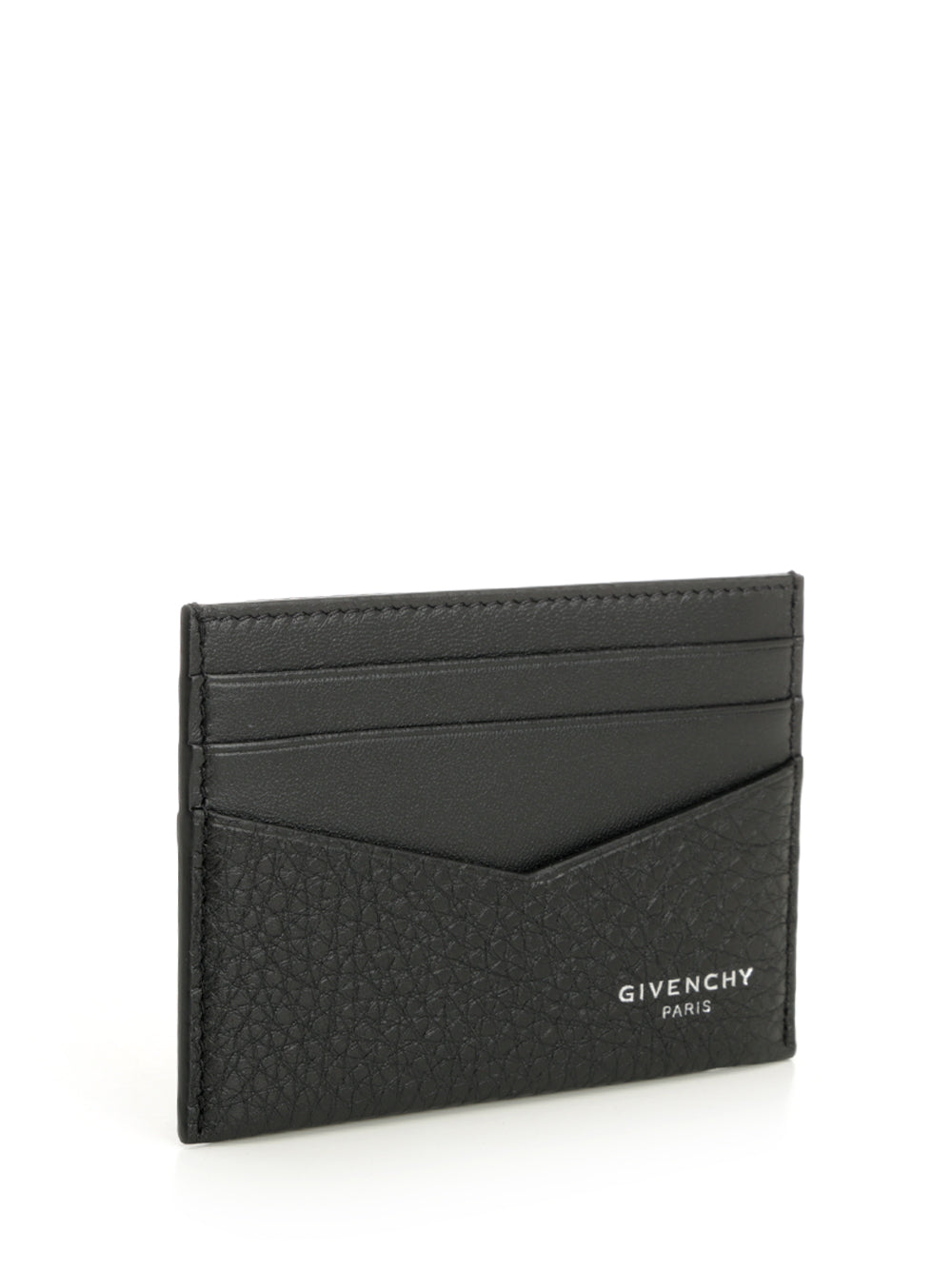 Givenchy Grained Leather Card Holder Wallets - Black | 3c4ef7f83b1936b4086573832e0d9753423acfae