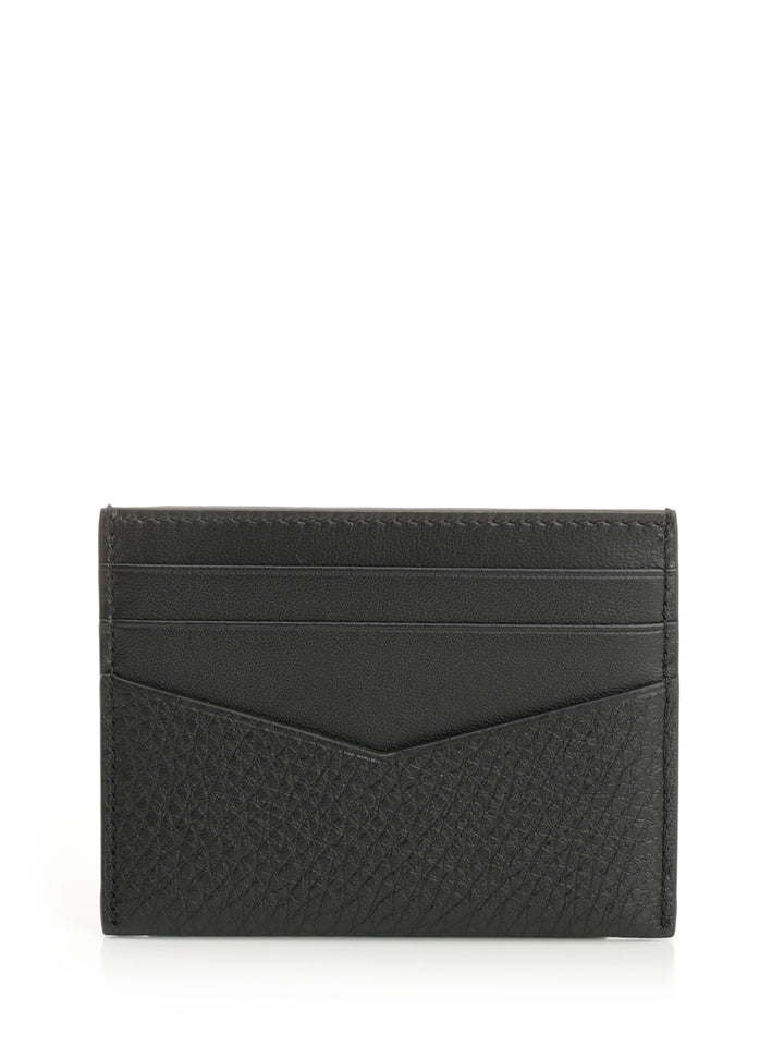 Givenchy Grained Leather Card Holder Wallets - Black | e888a6a63166aba1d29c90af3d508ce982945e35
