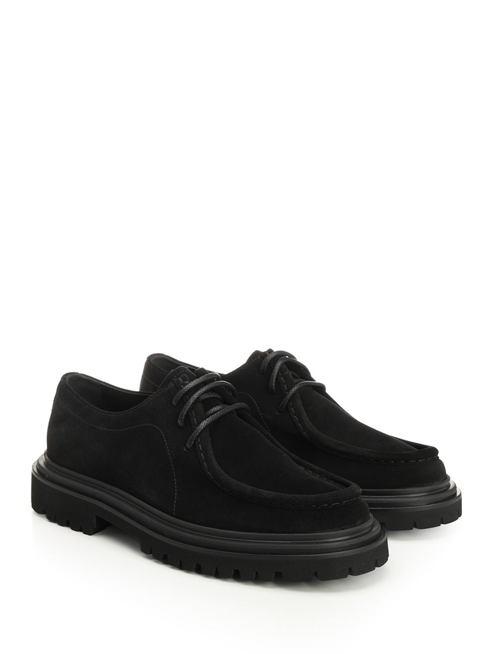 Dolce & Gabbana Calfskin Derby Lace-Up Shoes - Black | 93a8264d812de24cea70951543f1564b60e6f532