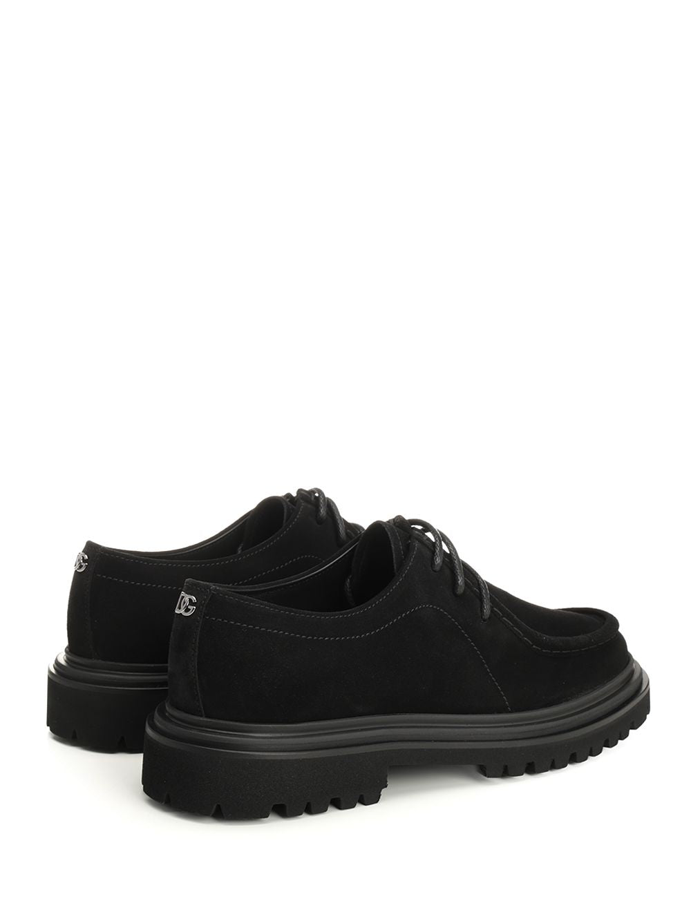 Dolce & Gabbana Calfskin Derby Lace-Up Shoes - Black | a187c3fcc9cee2c9e4050c382bc7e07e2ffef5ac