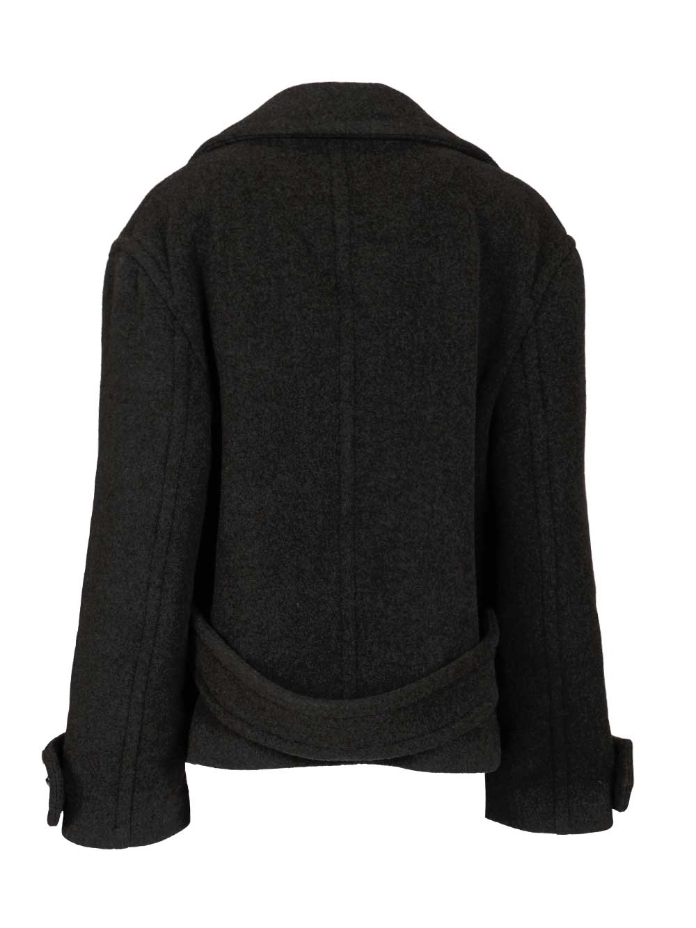 Durazzi Milano Wool Peacoat Coats - Grey | 26b0eb1b2b0338fcb4ad578b103a0640e9639181