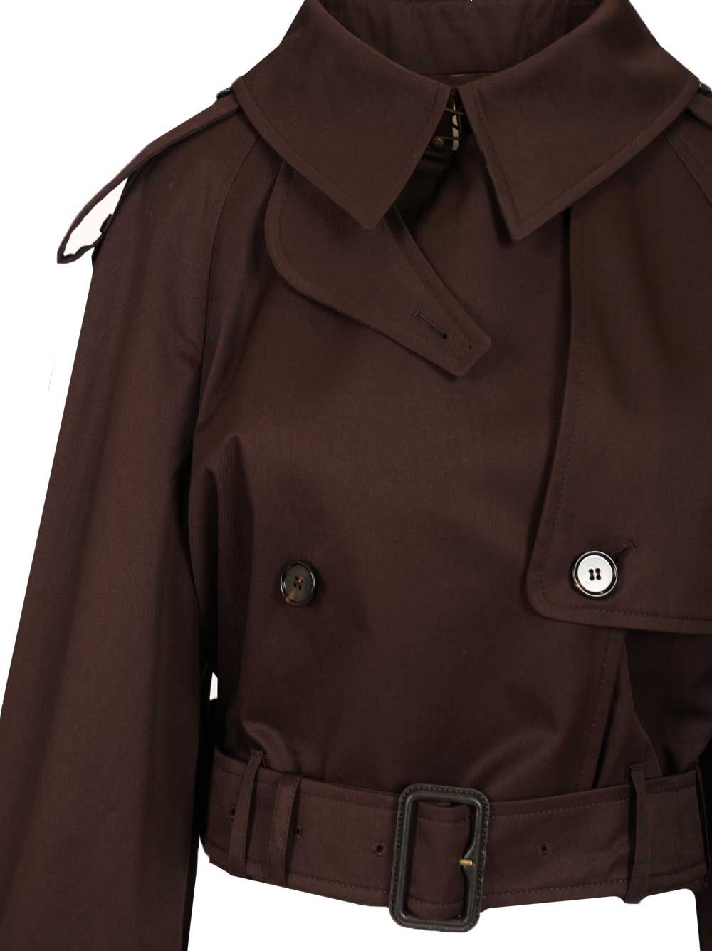 Burberry Cropped Trench Coat Coats - Brown | c1ed47529a32c95f7d401fcdc0f98165a2dfd80f