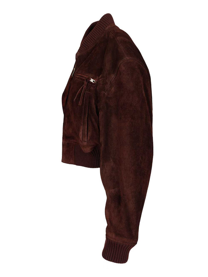 Arma Elettra Suede Jacket Jackets - Brown | 4c92bfc39343f12259e566dcc5bf20acffad5eb5
