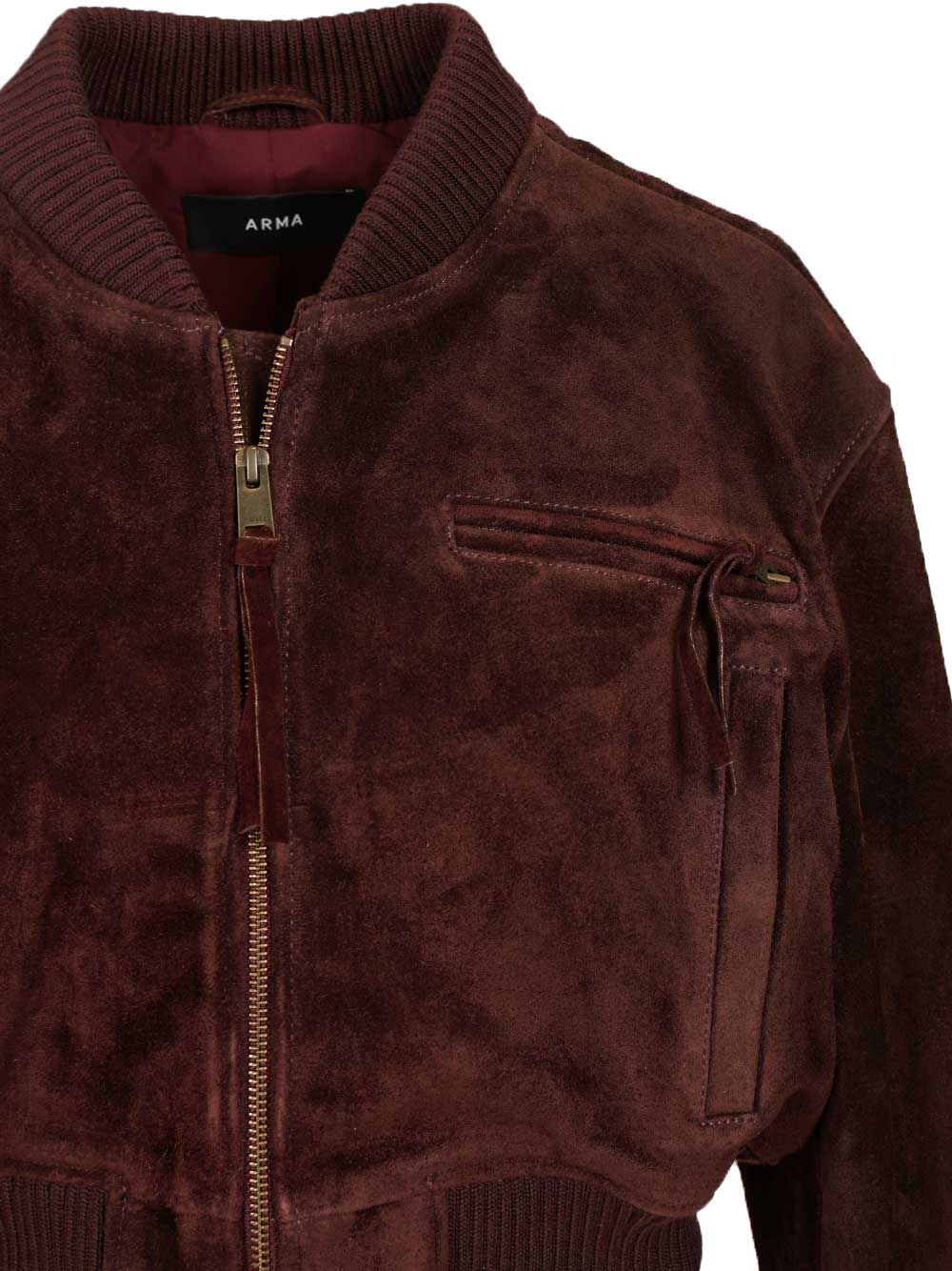 Arma Elettra Suede Jacket Jackets - Brown | 5e84ec275146765b6ac664a3785af66e65ee63f7