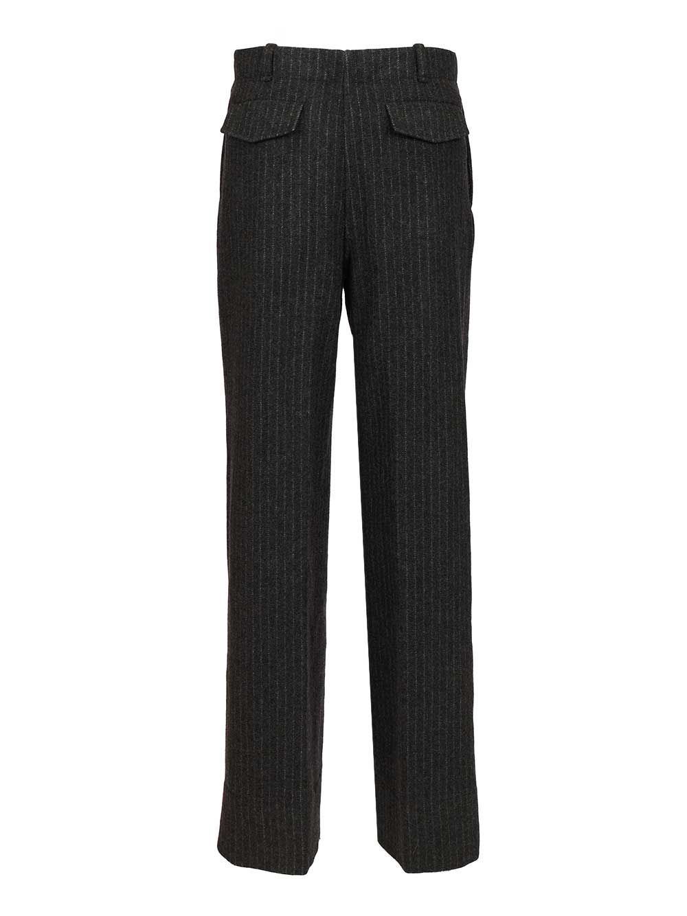 Durazzi Milano Pinstriped Wool Trousers - Grey | be7d86c97f62a6ff96eb3671879645d8ddcfb923