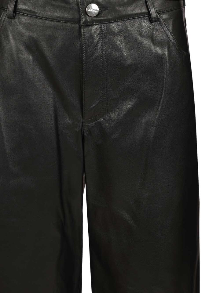 Arma Polly Leather Trousers - Black | 838572f6ef4fe52ffcb8f33a7be56d76405f7560