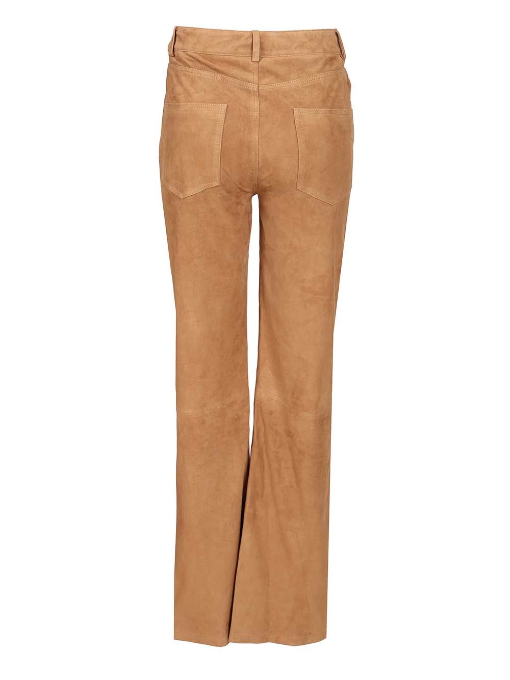 Arma Michela Suede Trousers - Beige | bdb819c86d86fe83c4e9a060369ad9e53199c7e1