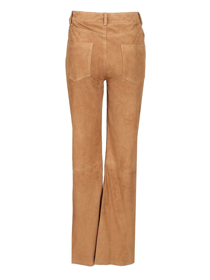 Arma Michela Suede Trousers - Beige | bdb819c86d86fe83c4e9a060369ad9e53199c7e1