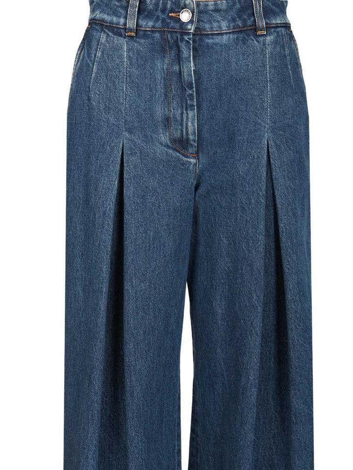 Dolce & Gabbana Pantalone Gamba Ampia Jeans - Blue | ec9724652775e9e61b948ae71dcb17a5af0746f3