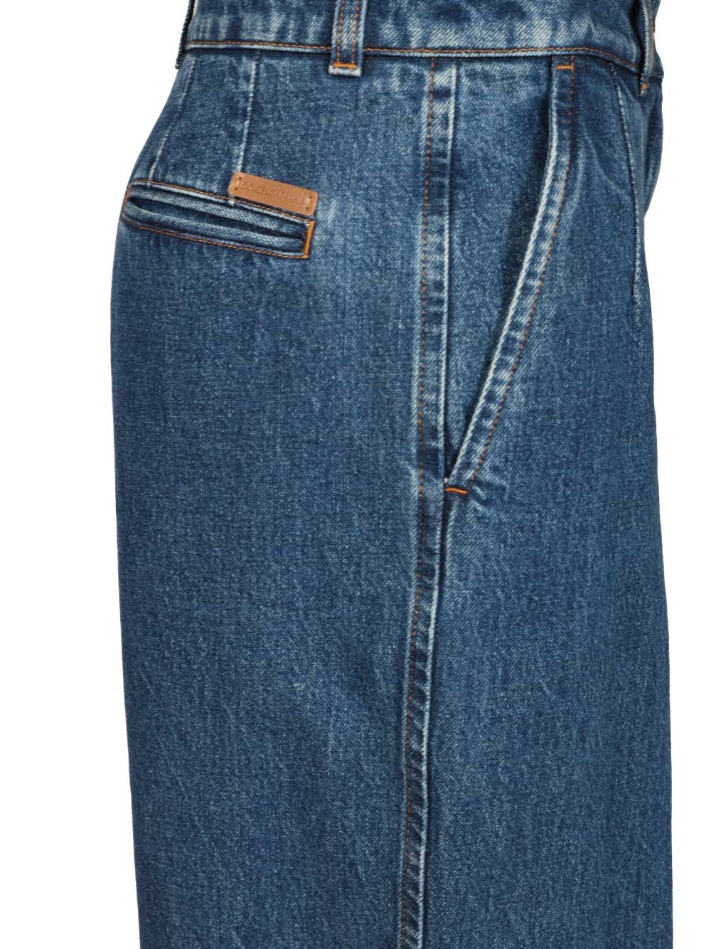Dolce & Gabbana Pantalone Gamba Ampia Jeans - Blue | 7a74fa859487451de31dbd2c6c84f43d2d63a6c1