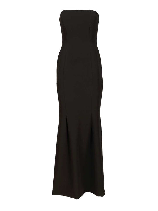 Long Strapless Cady Dress Dresses Black