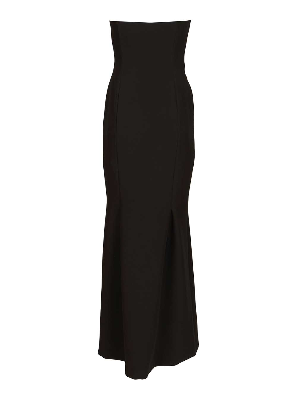 Federica Tosi Long Strapless Cady Dress Dresses - Black | 3bebbd14fb6d4a8b534291bb4c8eb20eed2aed34