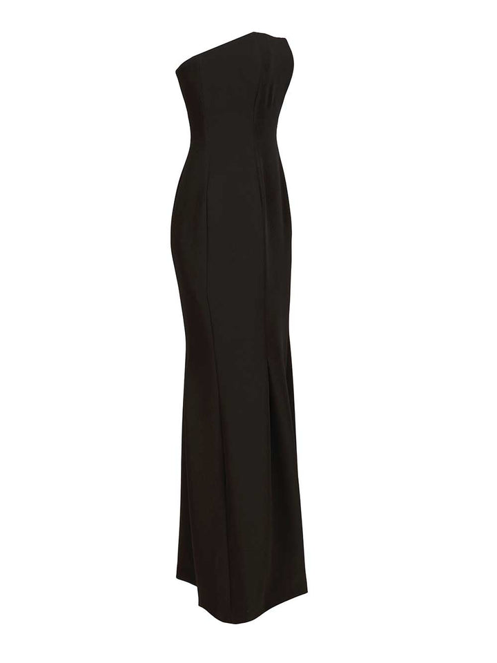 Federica Tosi Long Strapless Cady Dress Dresses - Black | 9fef905713760c72e46007f9da86b56f5bbbe294